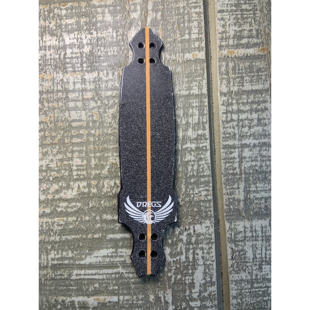 Vintage Rare Tech Deck Dregs Longboard Fingerboard Fire Graphics - Picture 2 of 3